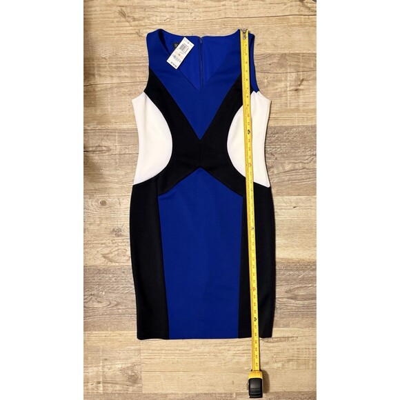 INC International Concepts Blue, Black & White Sleeveless Dress Sz 10 NWT ($119) - Picture 3 of 5